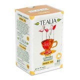 Ceai Rooibos cu aromă de caramel, fără cofeină (30100), 20 plicuri, Tealia