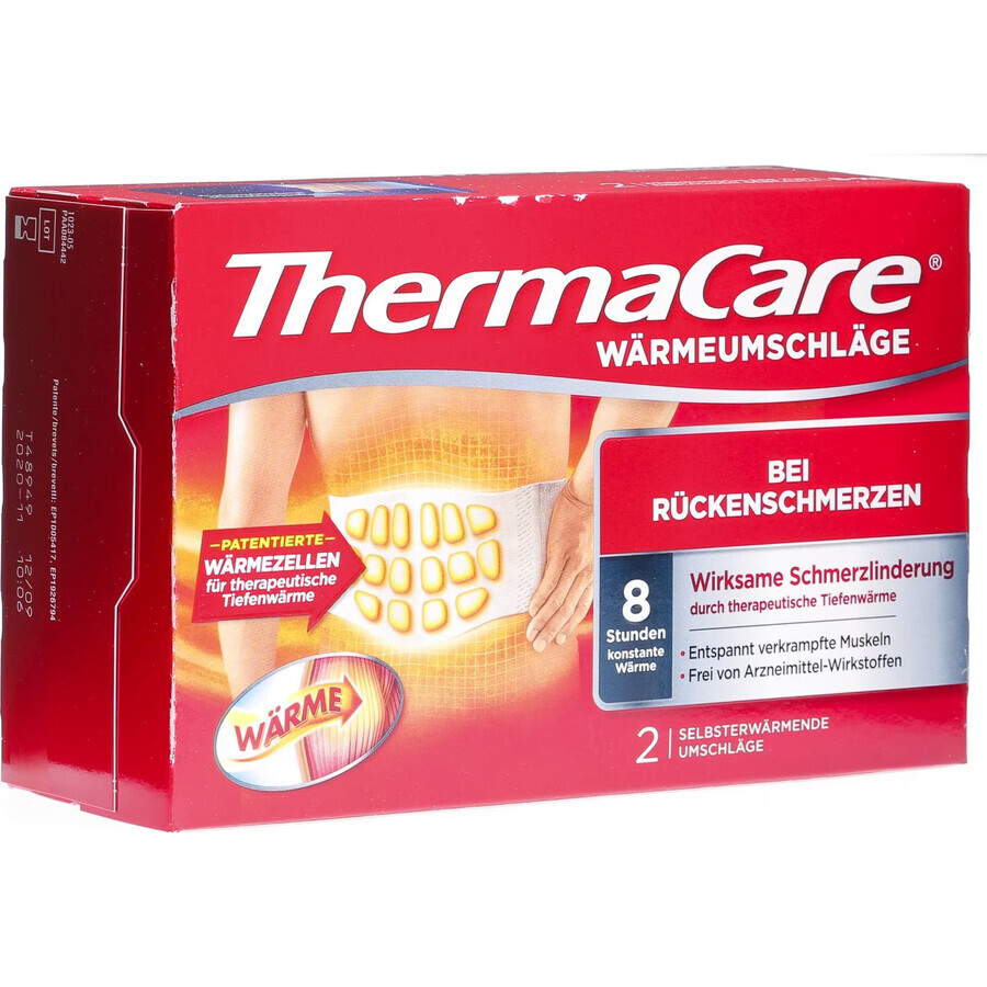 Bandaj cald terapeutic pentru spate, 2 buc., ThermaCare