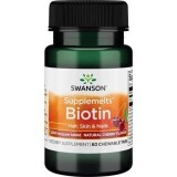 Biotina 5000mg, 60 tablete, Swanson