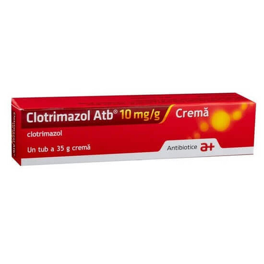 Clotrimazol cremă ATB 10 mg/g, 35 g, Antibiotice SA