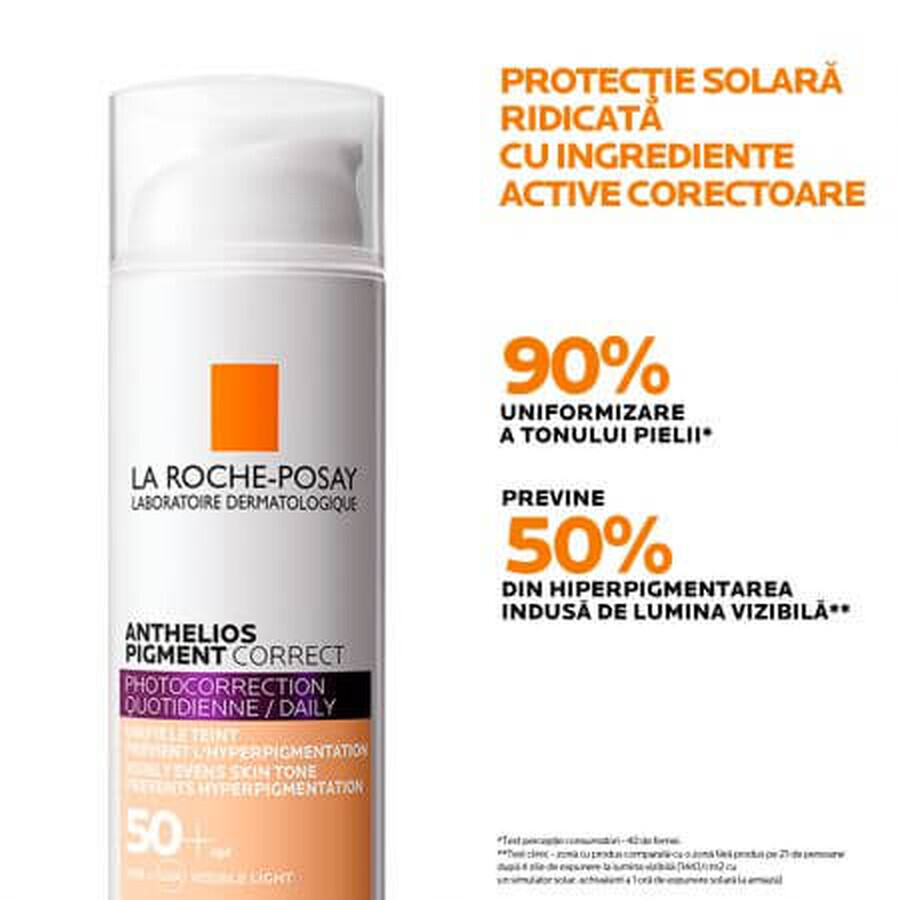 La Roche-Posay  Anthelios Pigment Correct Crema anti-pete pigmentare cu SPF 50+, 50ml