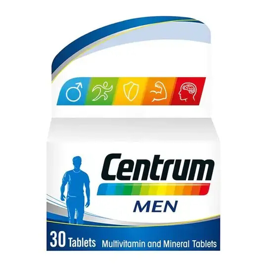 Centrum Men A la Z pentru bărbați formula îmbunătățită, 30 comprimate, Gsk