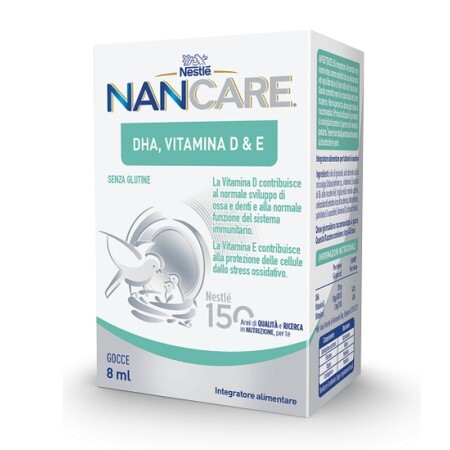 Dha, Vitamina D SI E Nancare, 8 ml, Nestle