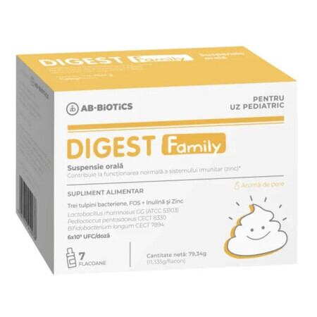 Digest Kids uspensie orala, 7 flacoane, Ab-Biotics