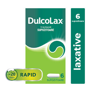 Dulcolax 10 mg, 6 supozitoare, Sanofi