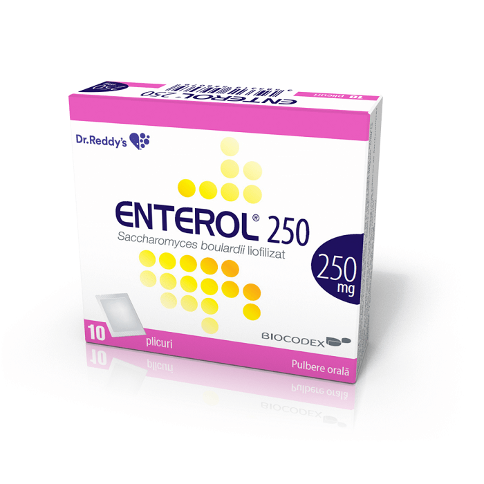 Enterol 250 mg, 10 plicuri, Dr. Reddys