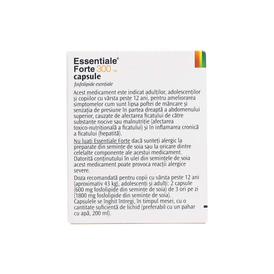 Essentiale Forte 300 mg, 30 capsule, Sanofi