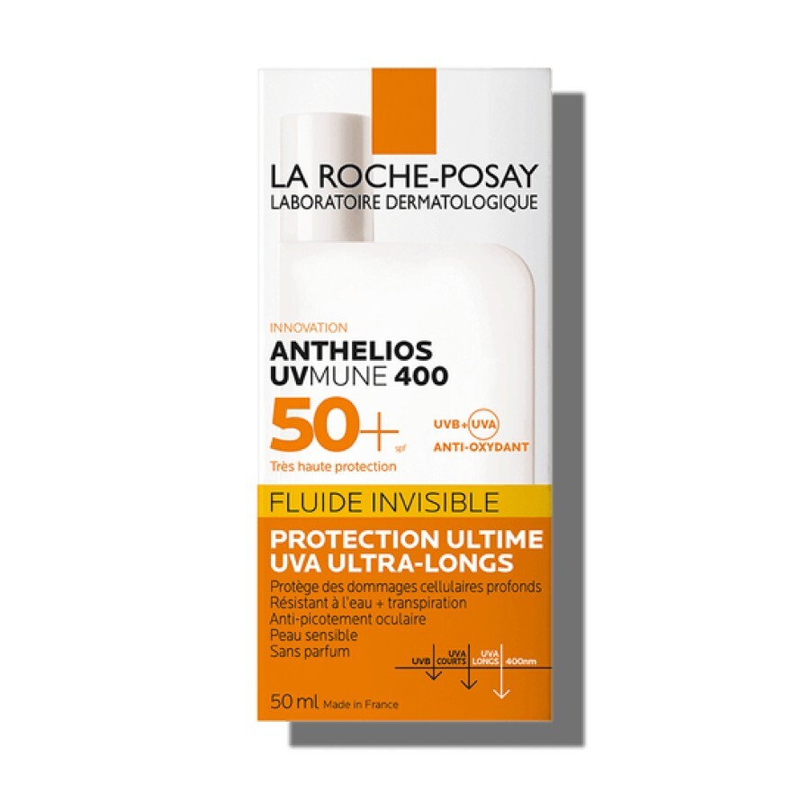 La Roche-Posay Anthelios fluid invizibil fara parfum pentru protectie solara UVmune, SPF 50+, 50 ml recenzii