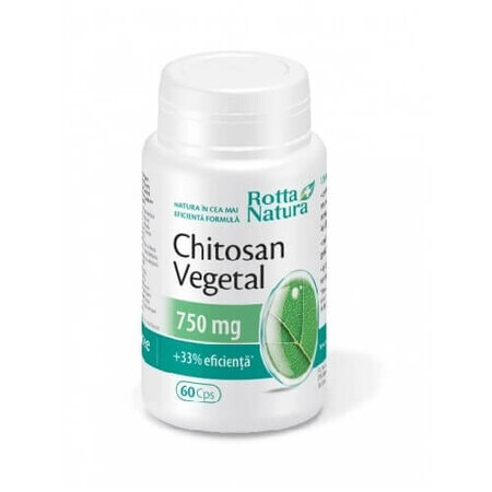 Chitosan vegetal 750 mg, 60 capsule, Rotta Natura