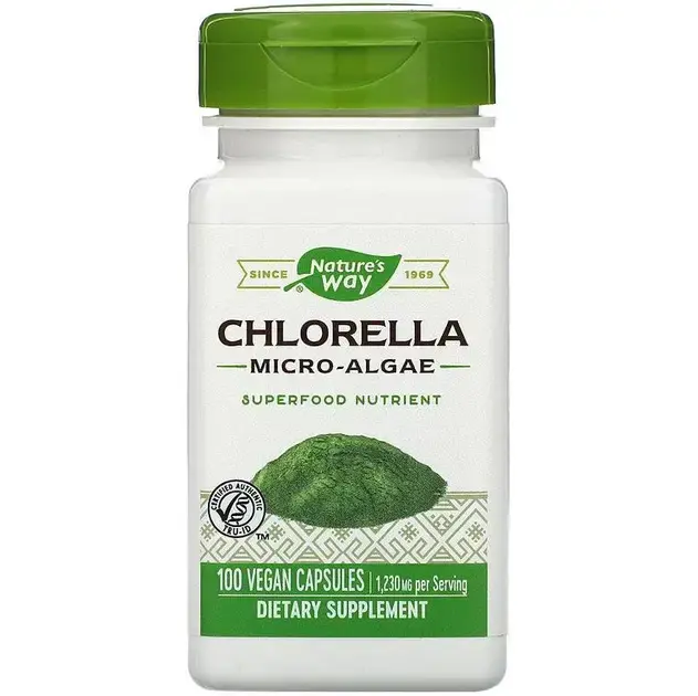Chlorella Micro-algae 410mg Nature\'s Way, 100 capsule, Secom