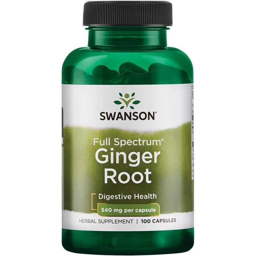 Ginger Root extract ghimbir, 100 capsule, Swanson Health USA