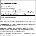 Ginger Root extract ghimbir, 100 capsule, Swanson Health USA