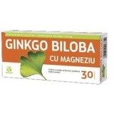 Ginkgo Biloba cu Magneziu, 30 comprimate, Biofarm