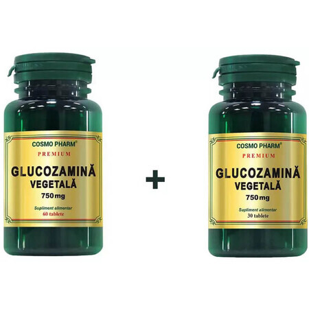 Glucozamină vegetală 750 mg, 60 tablete + 60 tablete, Cosmopharm