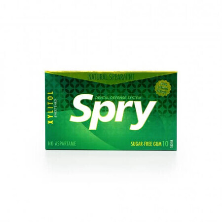 Gumă de mestecat spearmint - Spry, 10 bucăți, Xlear
