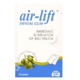 Guma dentara pentru albirea dintilor cu ulei de masline Air-lift, 12 pastile, Biocosmetics