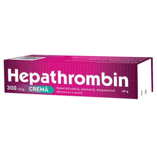 Hepathrombin crema 300UI/g, 40 g, Hemofarm