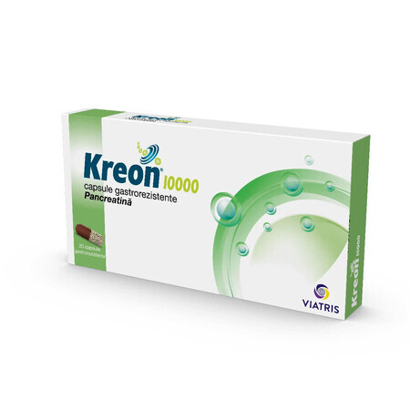 Kreon 10.000, 20 capsule gastrorezistente, Mylan Healthcare