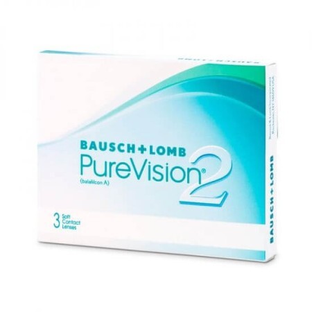 Lentile de contact -0.75 PureVision 2HD, 3 bucati, Bausch Lomb