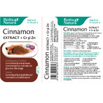 Cinnamon Extract + Crom și Zinc, 30 capsule, Rotta Natura