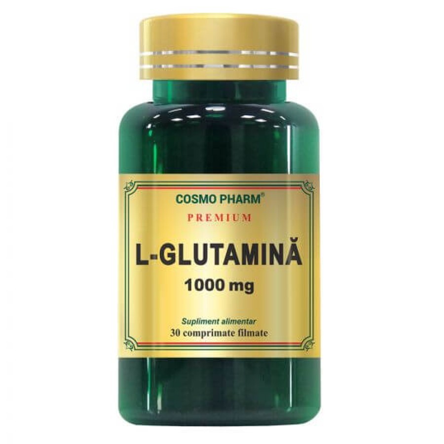 L-Glutamina 1000 mg, 30 comprimate, Cosmopharm