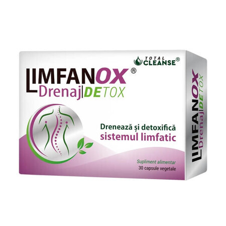 Limfanox Drenaje Detox Limpieza Total, 30 cápsulas, Cosmopharm