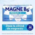 Magne B6 Premium, 100 mg/10 mg, 40 comprimate filmate, Sanofi