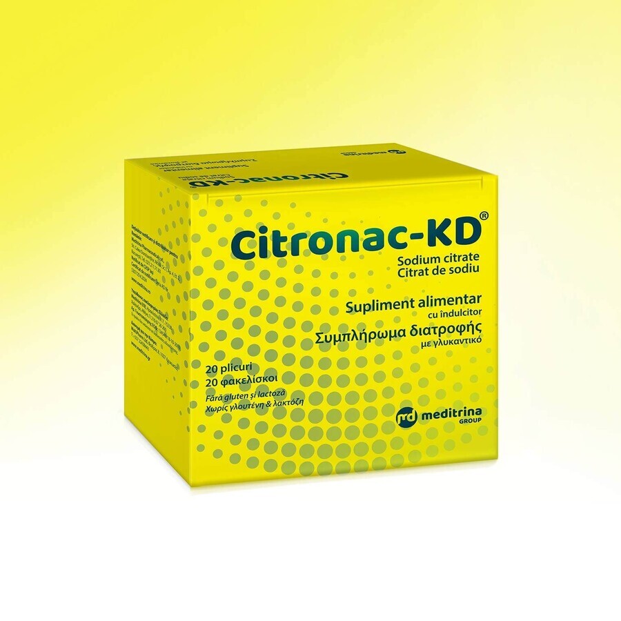 Citronac-KD, 20 plicuri, Meditrina Pharmaceuticals