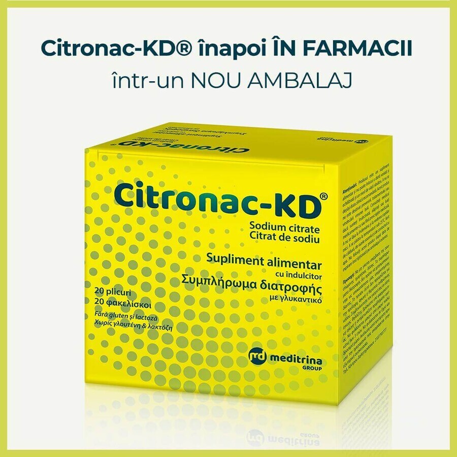 Citronac-KD, 20 plicuri, Meditrina Pharmaceuticals