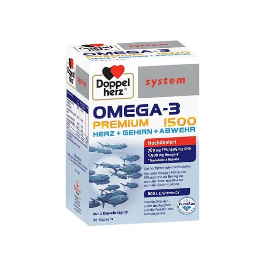 Omega 3 Premium 1500, 60 capsule, Doppelherz recenzii