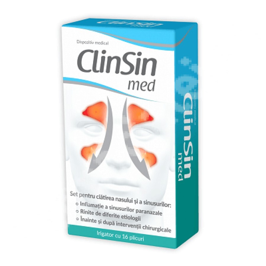Clinsin Med, 16 plicuri + irigator, Zdrovit recenzii