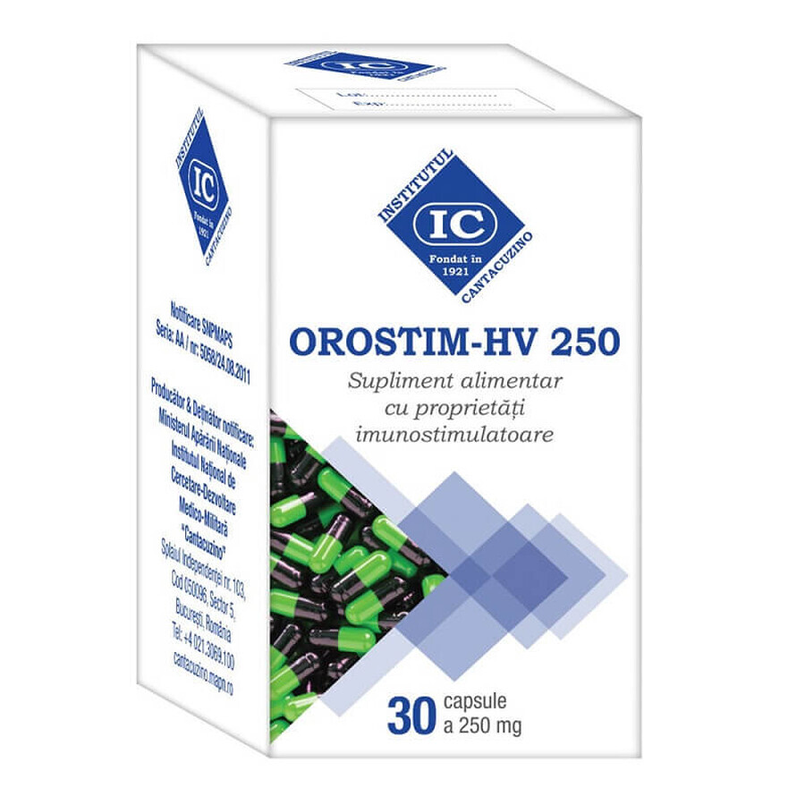 OROSTIM-HV 250, 30 capsule, Institutul Cantacuzino recenzii