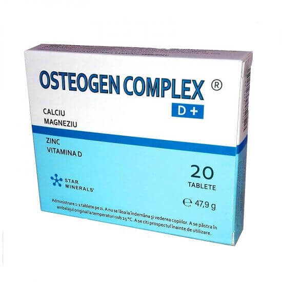 ingrasamant complex 20 20 20 pret Osteogen Complex D+, 20 tablete, Star Minerals