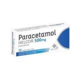 Paracetamol 500 mg, 20 comprimate, Helcor