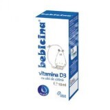 Picături Bebicina cu Vitamina D3 și Extract de Cătină, 10 ml, Omega Pharma