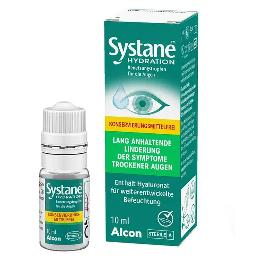 Picaturi oftalmice fara conservanti Systane Hydration, 10 ml, Alcon