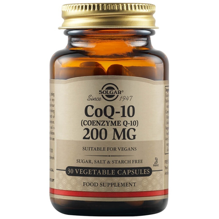 Coenzima Q10 200 mg, 30 capsule, Solgar