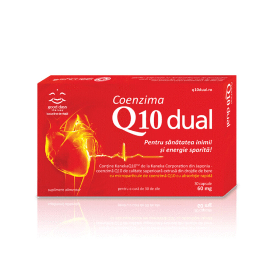 Coenzima Q10 Dual 60 mg, 30 capsule, Good Days Therapy