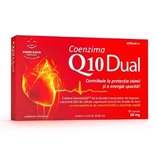 Coenzima Q10 Dual 60 mg, 30 capsule, Good Days Therapy