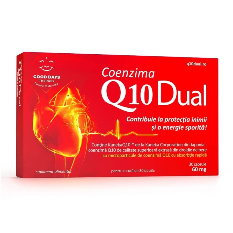 Coenzima Q10 Dual 60 mg, 30 capsule, Good Days Therapy recenzii