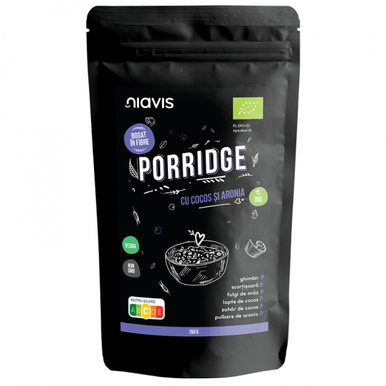 Porridge Eco cu cocos si aronia, 150g, Niavis