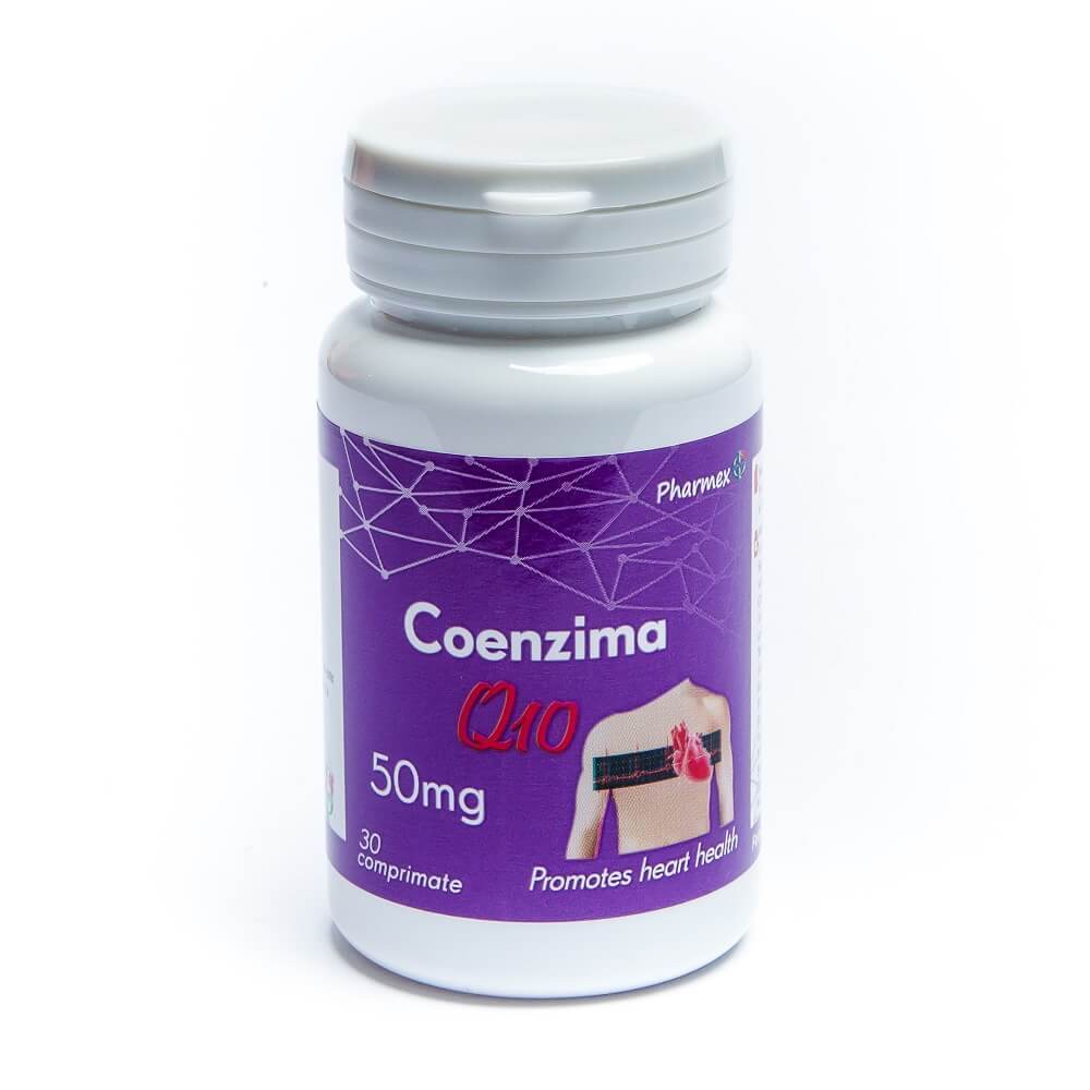 Coenzima Q10, 50 mg, 30 comprimate, Pharmex