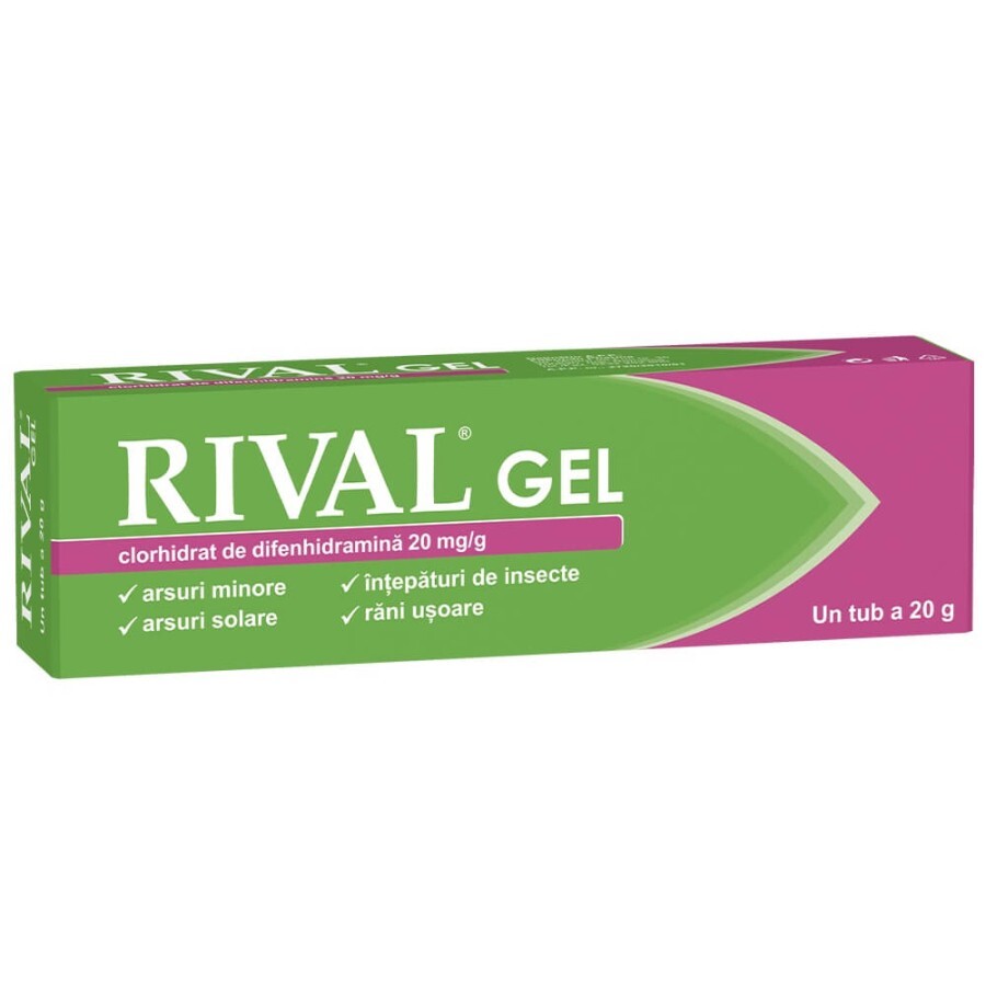 Rival gel 20 mg/g, 20 g, Fiterman