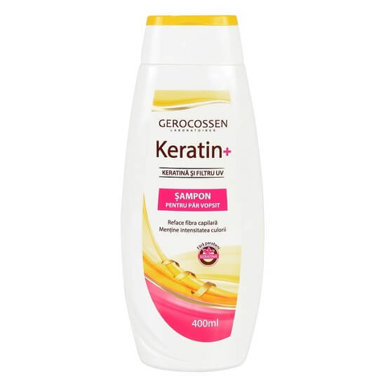 Sampon pentru par vopsit Keratin+, 400 ml, Gerocossen