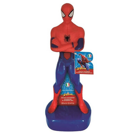 Sampon si gel de dus cu extract de ovaz Spiderman, 300 ml, Naturaverde