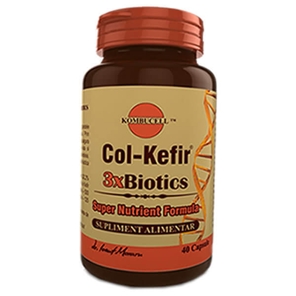 Col-Kefir 3xBiotics, 40 capsule, Pro Natura