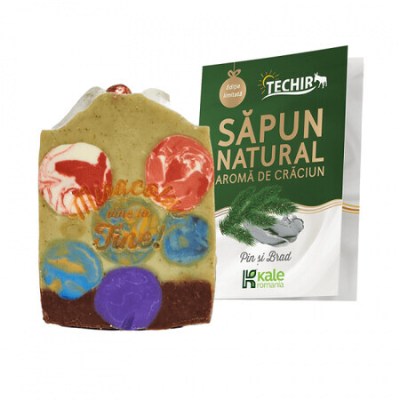 Sapun natural cu aroma de Craciun, 120 g, Techir