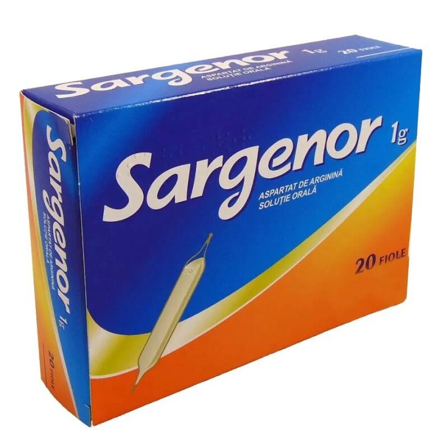 Sargenor, 1g/5ml, 20 fiole, Meda Pharma recenzii