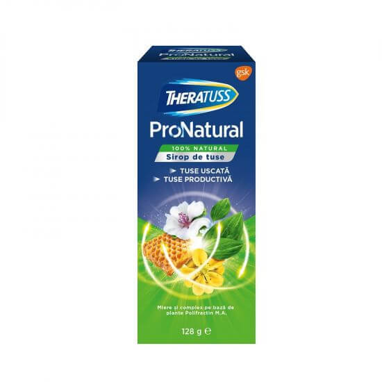 Sirop de tuse Theratuss ProNatural, 128 g, Gsk