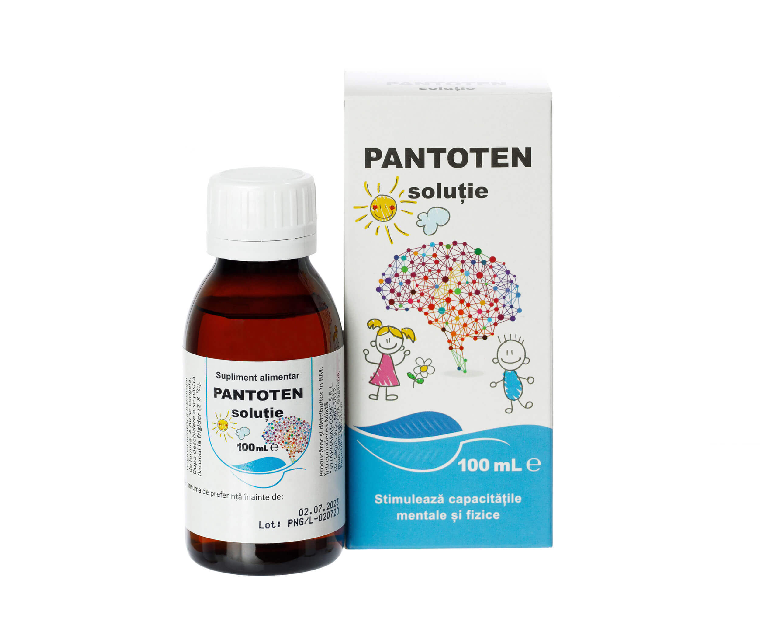 Pantoten, soluție cu fructoză, 100 ml, VitaPharm
